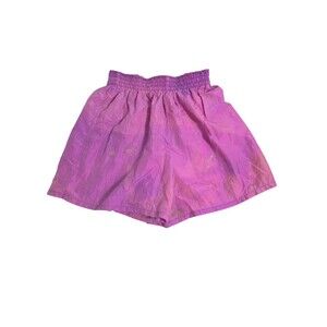 Vintage Pink Nylon Shorts 90s Op Size Large Women's